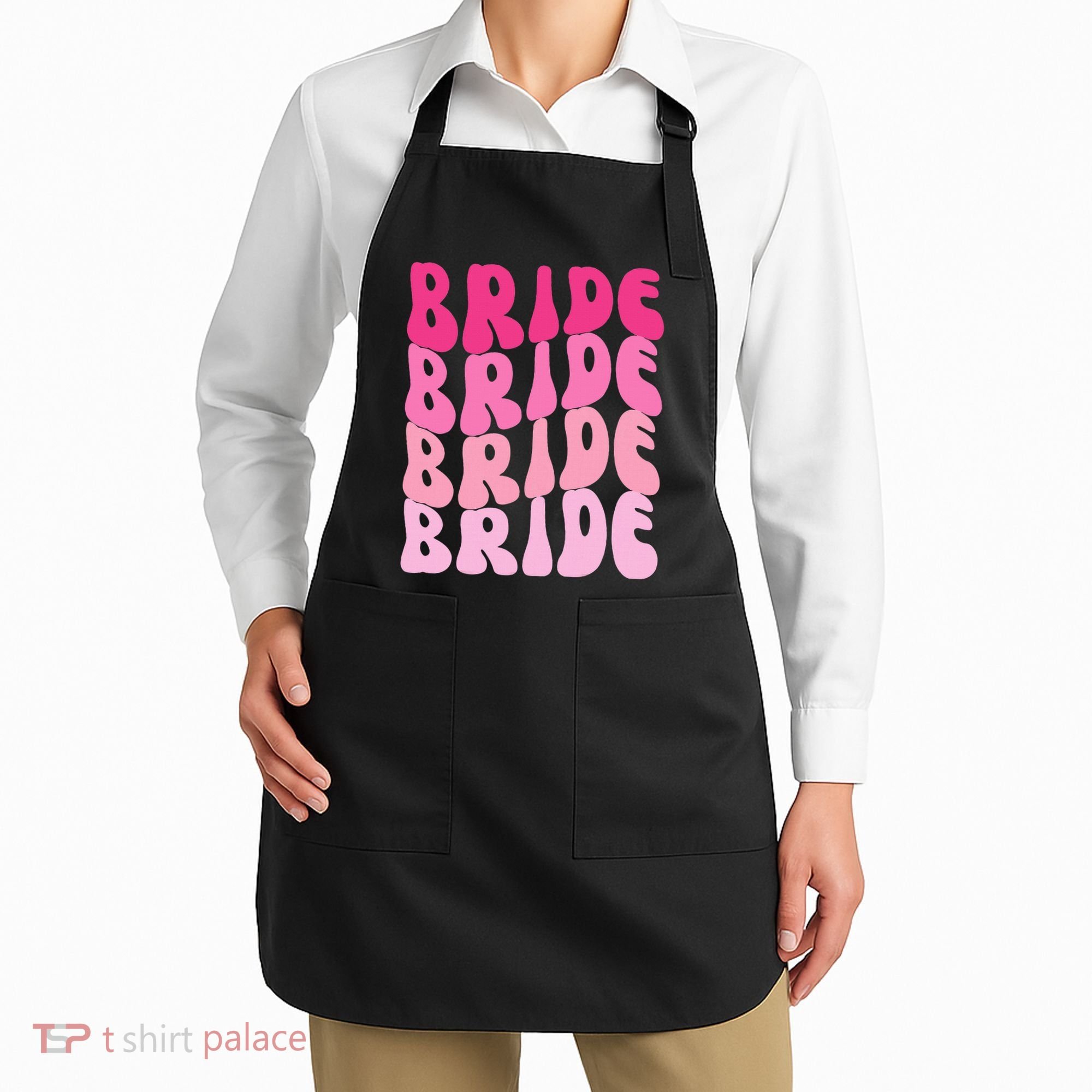 Bride I Do Crew Retro Bachelorette Party Bride Bridesmaids Apron