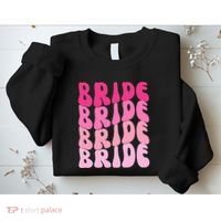 Bride I Do Crew Retro Bachelorette Party Bride Bridesmaids Sweatshirt thumb 2