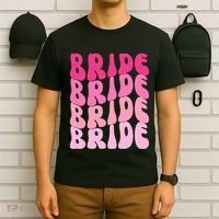 Bride I Do Crew Retro Bachelorette Party Bride Bridesmaids T-Shirt thumb 6
