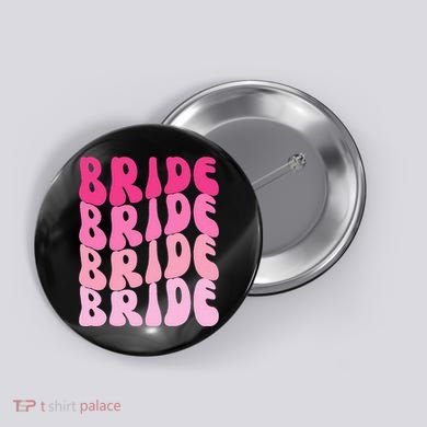 Bride I Do Crew Retro Bachelorette Party Bride Bridesmaids Button