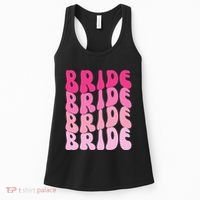 Bride I Do Crew Retro Bachelorette Party Bride Bridesmaids Women's Tank Top thumb 0