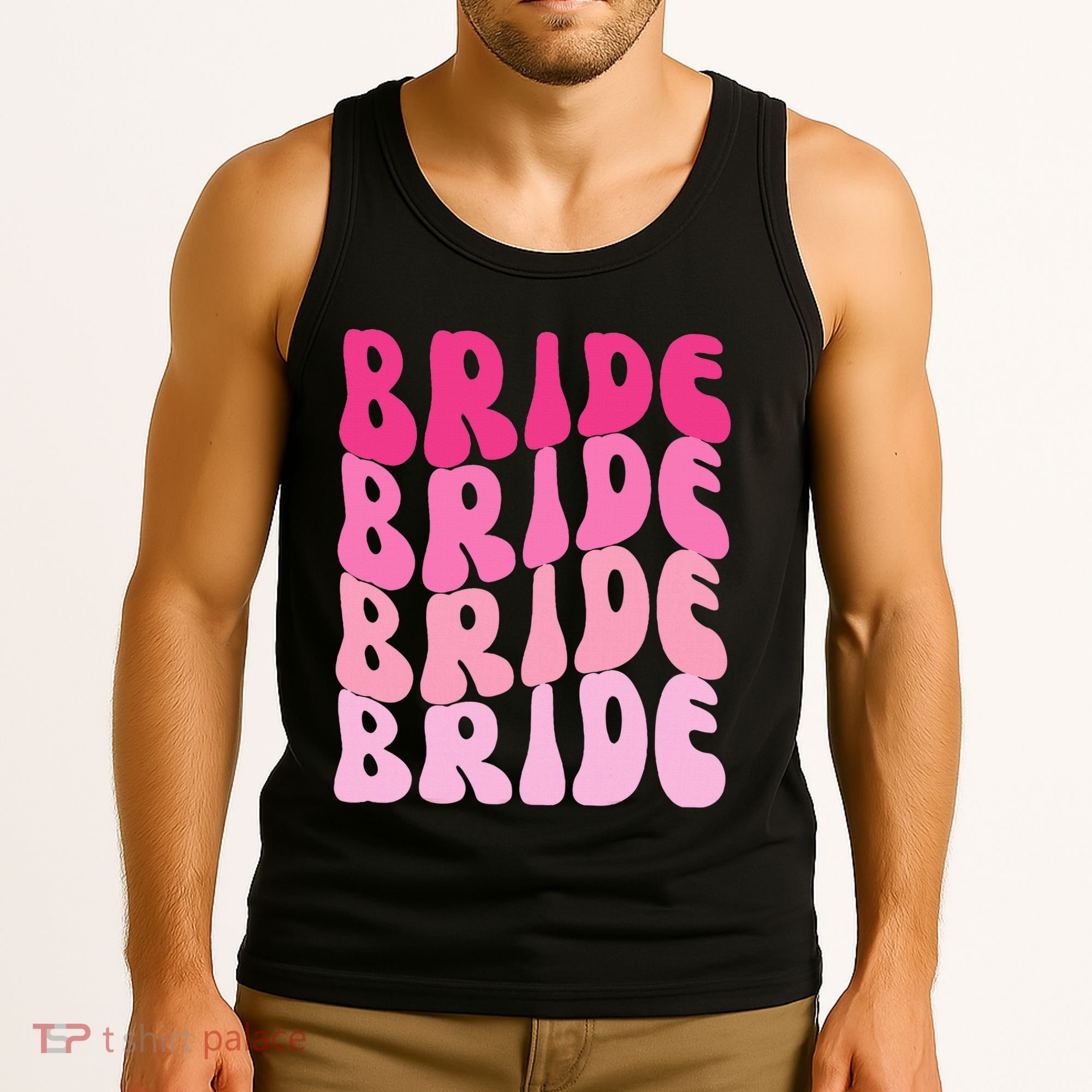 Bride I Do Crew Retro Bachelorette Party Bride Bridesmaids Tank Top