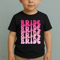 Bride I Do Crew Retro Bachelorette Party Bride Bridesmaids Toddler T-Shirt thumb 2