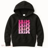 Bride I Do Crew Retro Bachelorette Party Bride Bridesmaids Kids Hoodie thumb 0