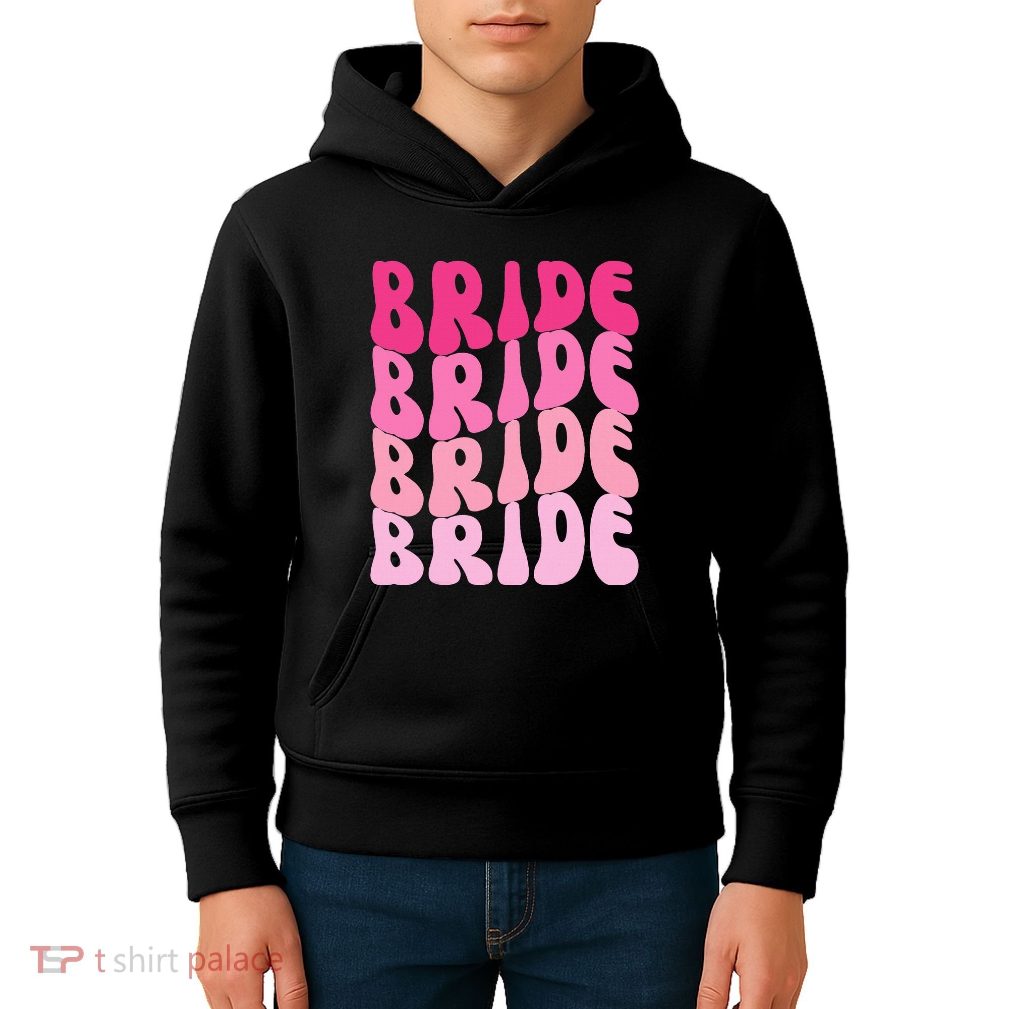 Bride I Do Crew Retro Bachelorette Party Bride Bridesmaids Kids Hoodie