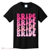 Bride I Do Crew Retro Bachelorette Party Bride Bridesmaids Kids T-Shirt thumb 0