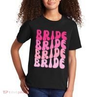 Bride I Do Crew Retro Bachelorette Party Bride Bridesmaids Kids T-Shirt thumb 2
