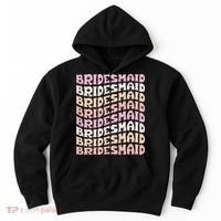 Bridesmaid I Do Crew Retro Bachelorette Party Bridesmaids Hoodie thumb 0