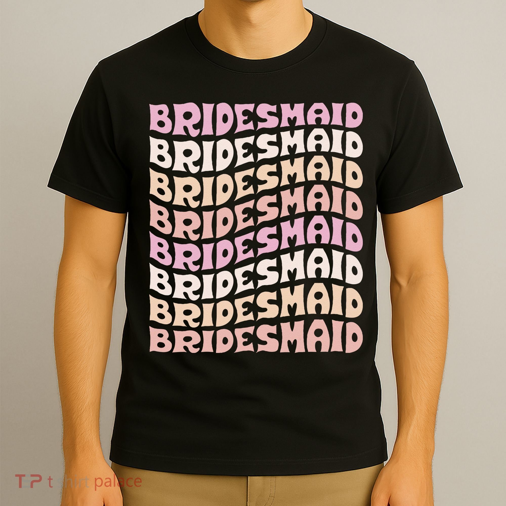 Bridesmaid I Do Crew Retro Bachelorette Party Bridesmaids T-Shirt