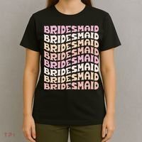 Bridesmaid I Do Crew Retro Bachelorette Party Bridesmaids T-Shirt thumb 4