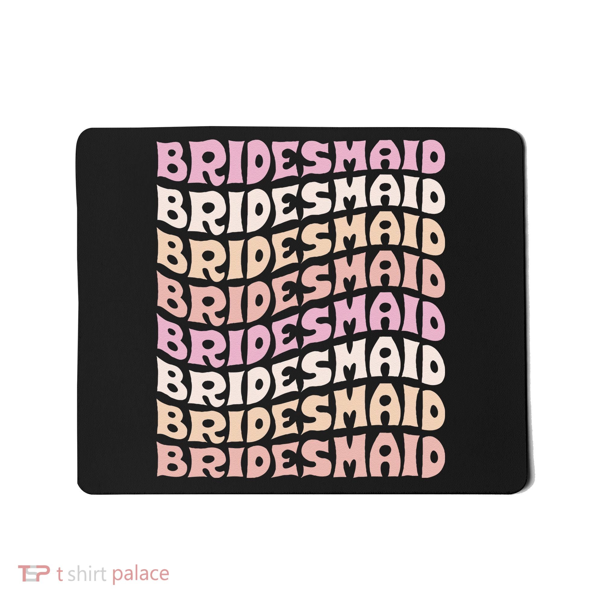 Bridesmaid I Do Crew Retro Bachelorette Party Bridesmaids Mousepad