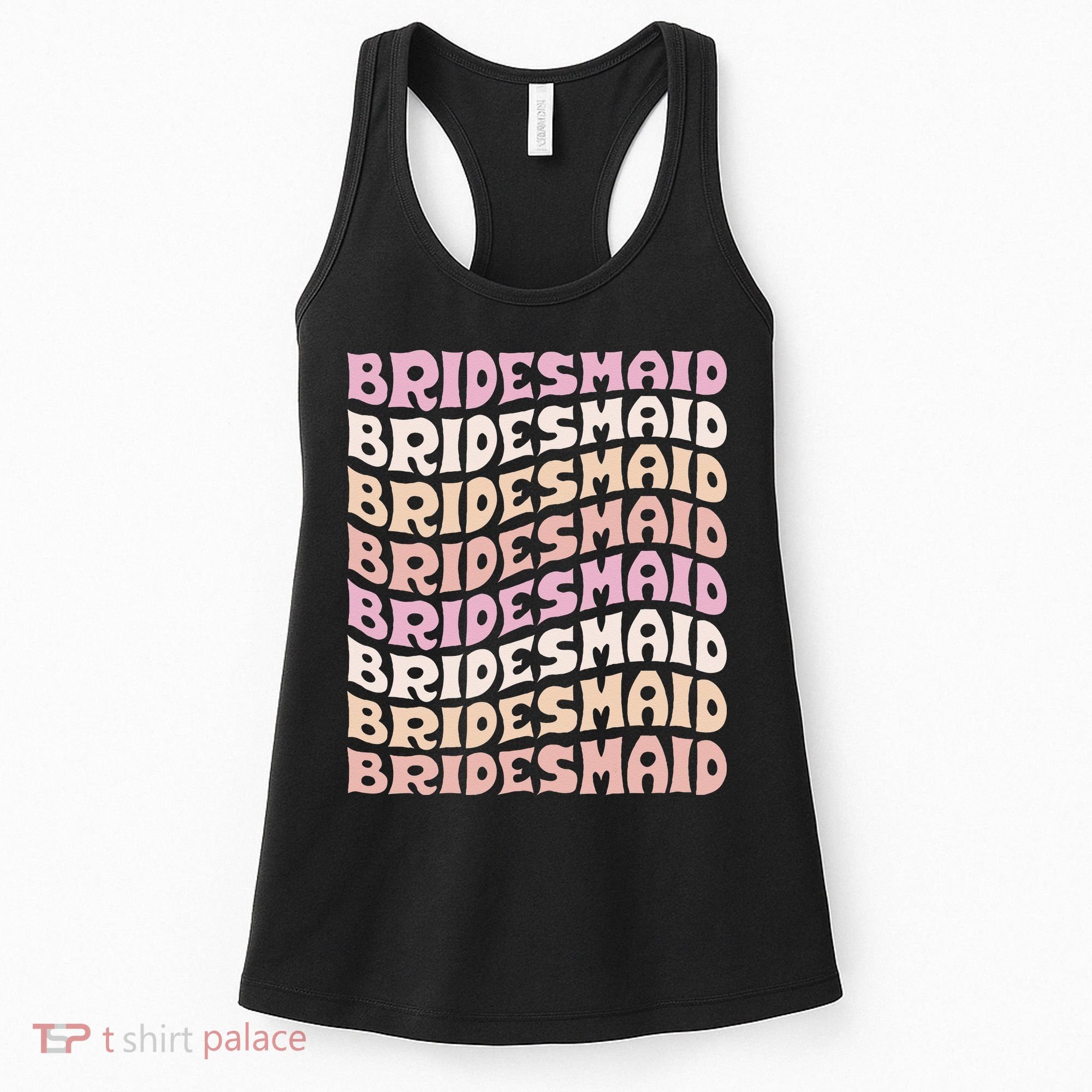 Bridesmaid I Do Crew Retro Bachelorette Party Bridesmaids Women's Tank Top