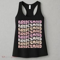 Bridesmaid I Do Crew Retro Bachelorette Party Bridesmaids Women's Tank Top thumb 3