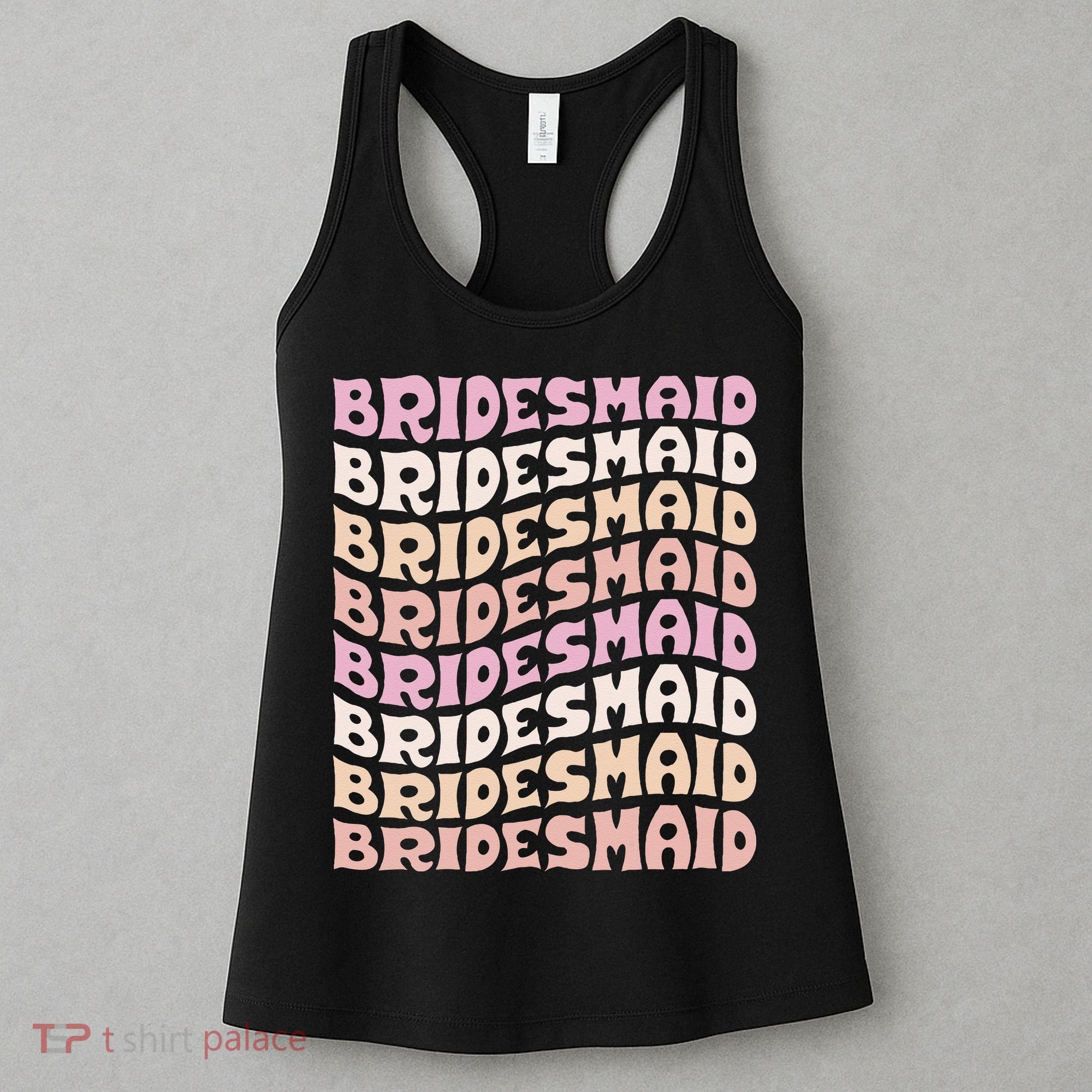 Bridesmaid I Do Crew Retro Bachelorette Party Bridesmaids Women's Tank Top