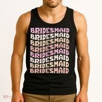 Bridesmaid I Do Crew Retro Bachelorette Party Bridesmaids Tank Top thumb 3