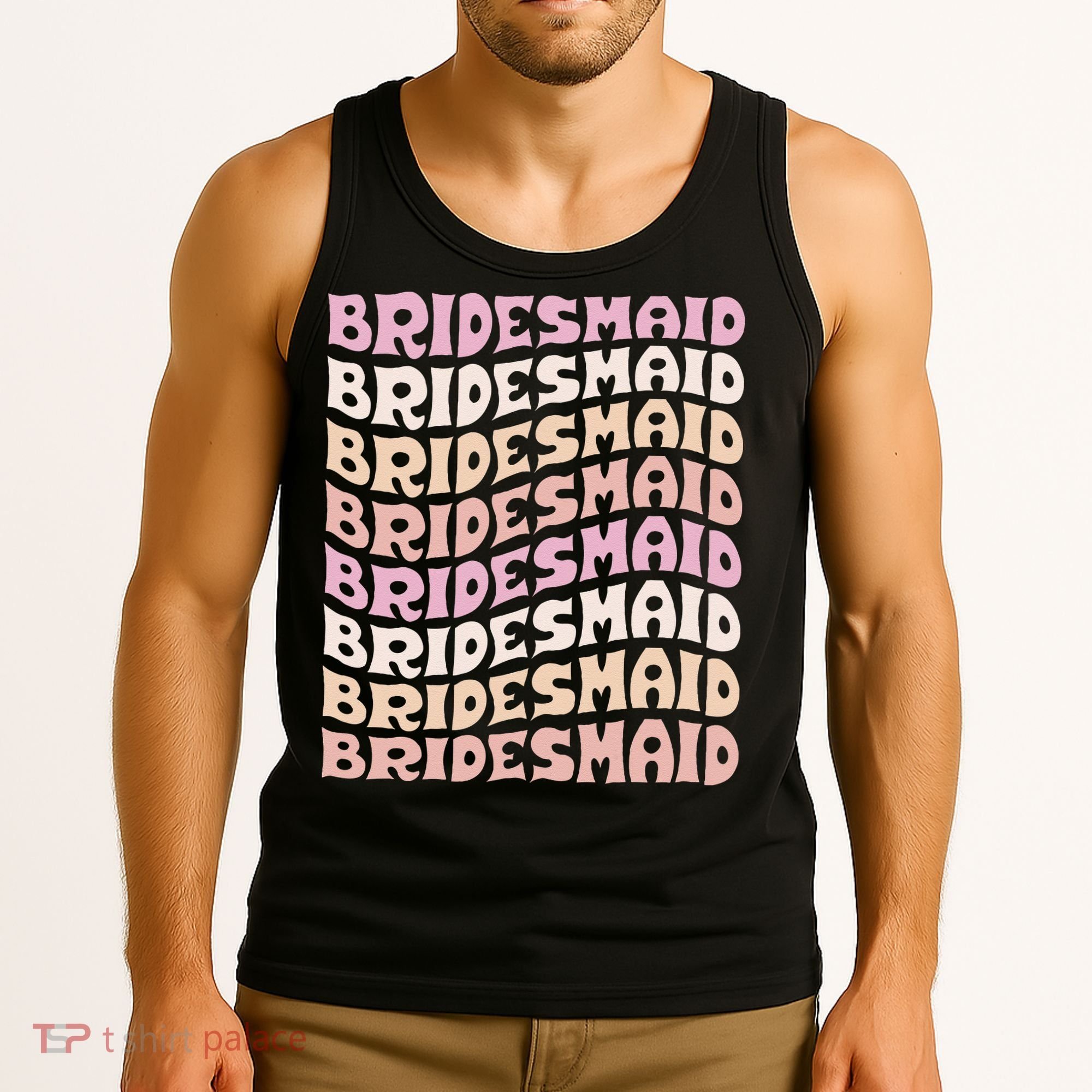 Bridesmaid I Do Crew Retro Bachelorette Party Bridesmaids Tank Top