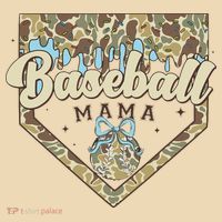 Baseball Icecream Drip Camo Mama Bow Mother's Day Tote Bag thumb 4