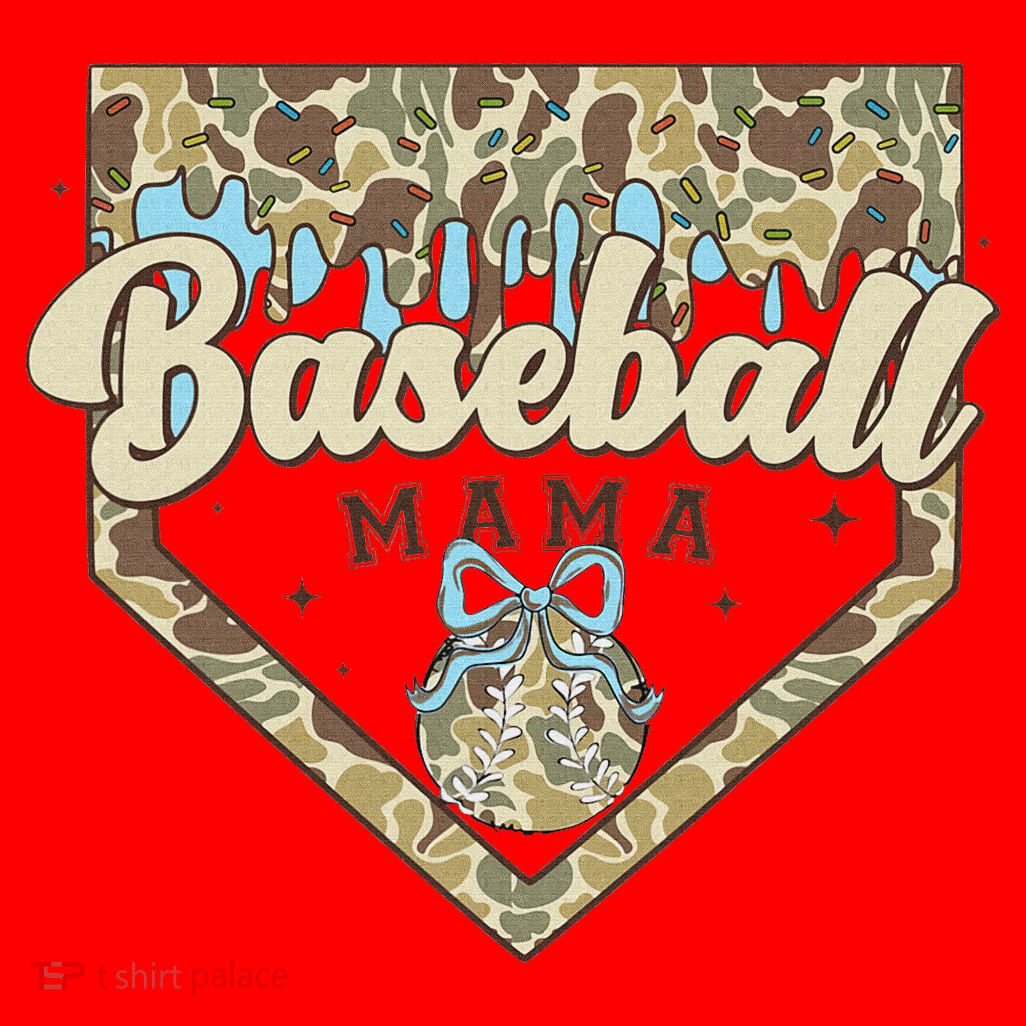 Baseball Icecream Drip Camo Mama Bow Mother's Day Santa Hat