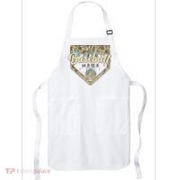 Baseball Icecream Drip Camo Mama Bow Mother's Day Apron thumb 0