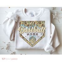 Baseball Icecream Drip Camo Mama Bow Mother's Day Sweatshirt thumb 2