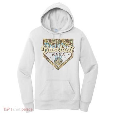 Baseball Icecream Drip Camo Mama Bow Mother's Day Women's Hoodie