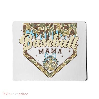 Baseball Icecream Drip Camo Mama Bow Mother's Day Mousepad