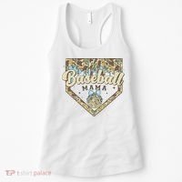 Baseball Icecream Drip Camo Mama Bow Mother's Day Women's Tank Top thumb 0