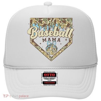 Baseball Icecream Drip Camo Mama Bow Mother's Day Hat