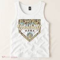 Baseball Icecream Drip Camo Mama Bow Mother's Day Tank Top thumb 2