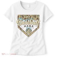Baseball Icecream Drip Camo Mama Bow Mother's Day Women's T-Shirt thumb 0