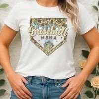 Baseball Icecream Drip Camo Mama Bow Mother's Day Women's T-Shirt thumb 2