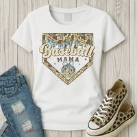 Baseball Icecream Drip Camo Mama Bow Mother's Day Women's T-Shirt thumb 3