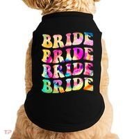 Bride I Do Crew Tie Dye Bachelorette Party Bride Bridesmaids Doggie Tank thumb 0