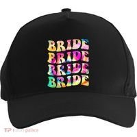 Bride I Do Crew Tie Dye Bachelorette Party Bride Bridesmaids Five-Panel Snapback Cap thumb 0