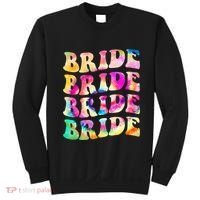 Bride I Do Crew Tie Dye Bachelorette Party Bride Bridesmaids Sweatshirt thumb 0