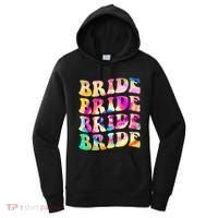 Bride I Do Crew Tie Dye Bachelorette Party Bride Bridesmaids Women's Hoodie thumb 0
