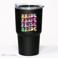 Bride I Do Crew Tie Dye Bachelorette Party Bride Bridesmaids Tumbler thumb 0