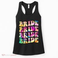 Bride I Do Crew Tie Dye Bachelorette Party Bride Bridesmaids Women's Tank Top thumb 0