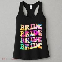 Bride I Do Crew Tie Dye Bachelorette Party Bride Bridesmaids Women's Tank Top thumb 3