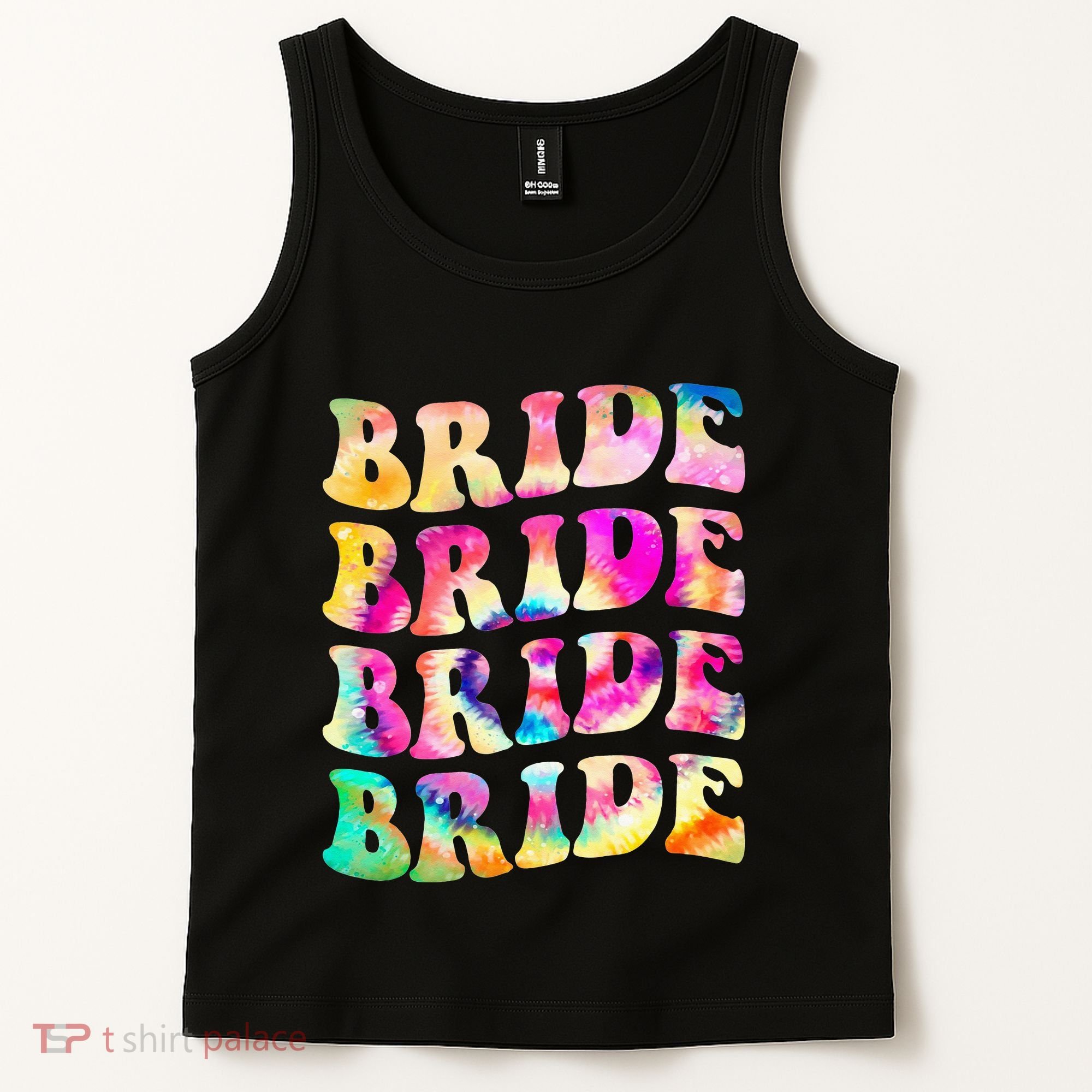 Bride I Do Crew Tie Dye Bachelorette Party Bride Bridesmaids Tank Top