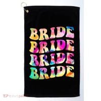 Bride I Do Crew Tie Dye Bachelorette Party Bride Bridesmaids Golf Towel thumb 0