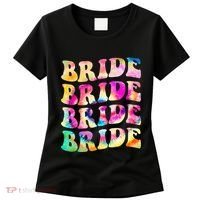 Bride I Do Crew Tie Dye Bachelorette Party Bride Bridesmaids Women's T-Shirt thumb 0