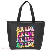 Bride I Do Crew Tie Dye Bachelorette Party Bride Bridesmaids Tote Bag thumb 0