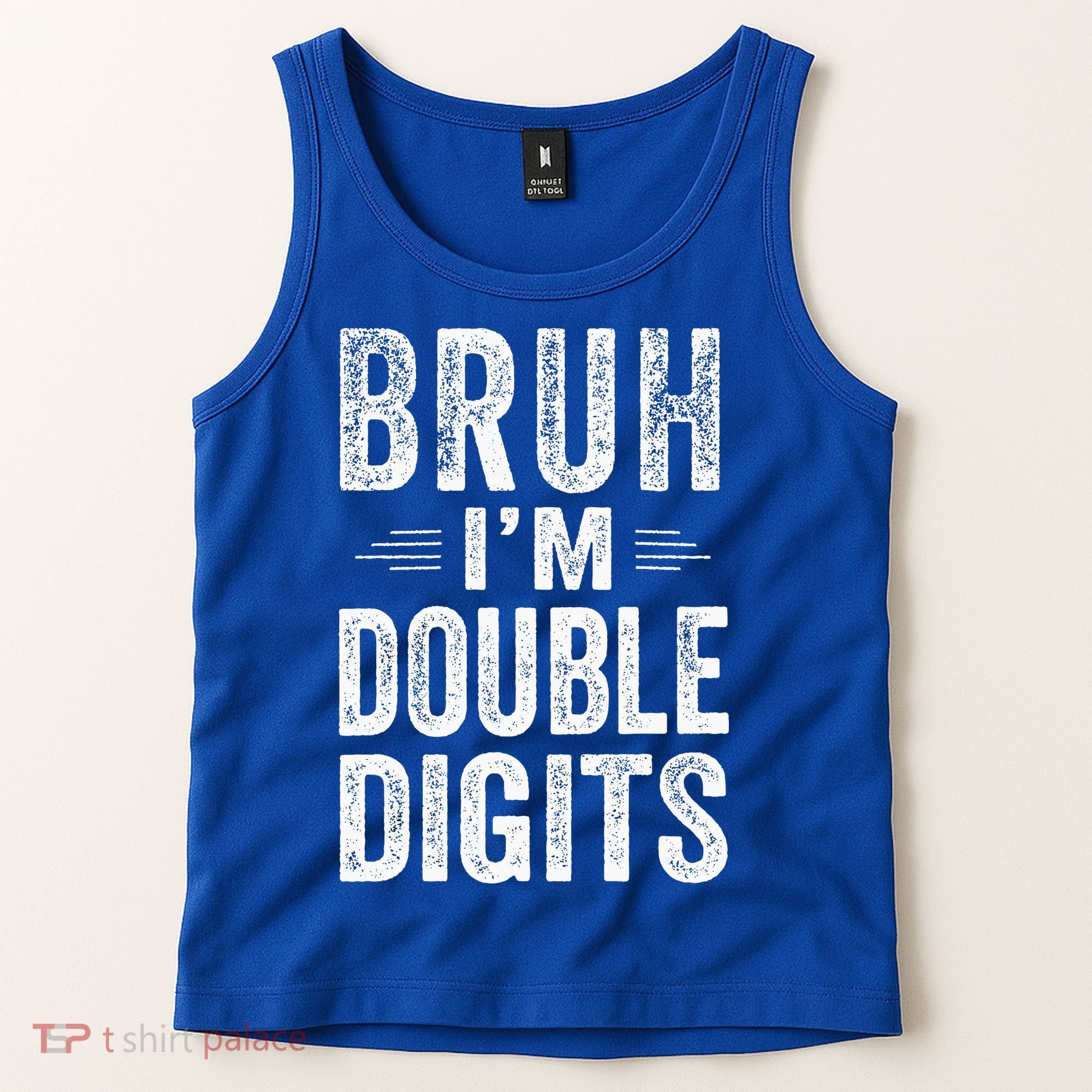 Bruh I'm Double Digits 10th Birthday Gifts 10 Year Old Tank Top