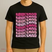 Bridesmaid I Do Crew Retro Bachelorette Party Bridesmaids T-Shirt thumb 3