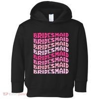 Bridesmaid I Do Crew Retro Bachelorette Party Bridesmaids Toddler Hoodie thumb 0