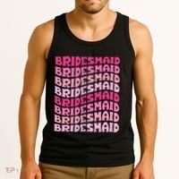 Bridesmaid I Do Crew Retro Bachelorette Party Bridesmaids Tank Top thumb 3