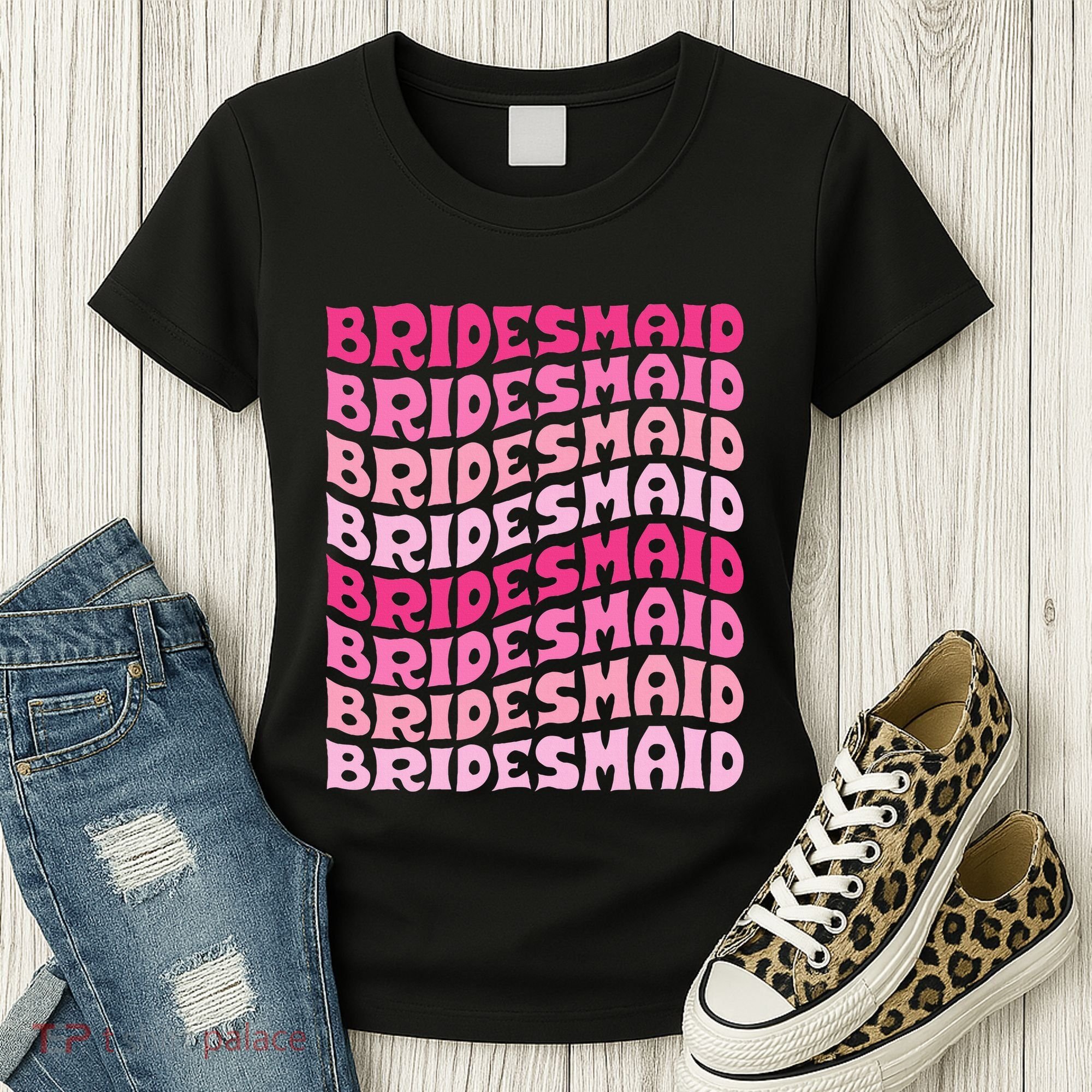 Bridesmaid I Do Crew Retro Bachelorette Party Bridesmaids Women's T-Shirt
