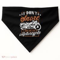 Biker I DonT Snore I Dream IM A Motorcycle USA-Made Doggie Bandana thumb 0