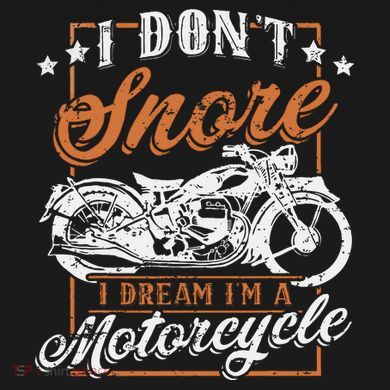 Biker I DonT Snore I Dream IM A Motorcycle Toddler Hoodie